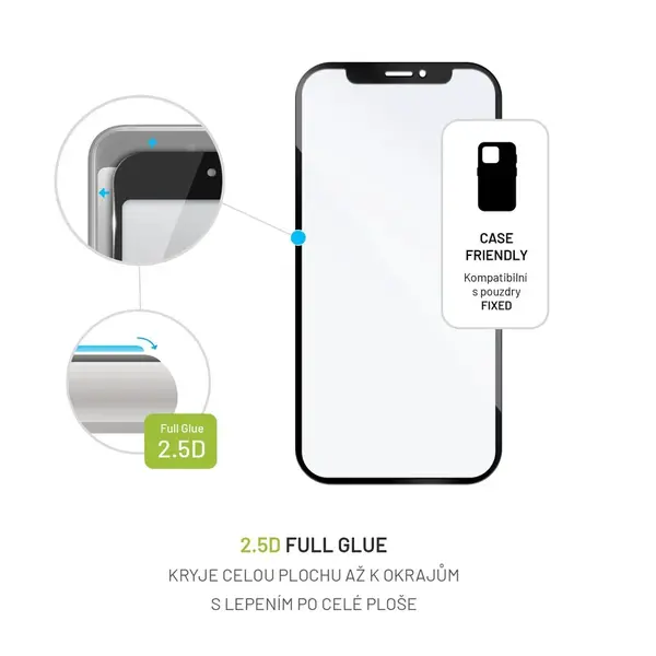 Ochranné tvrzené sklo FIXED Full-Cover pro Honor X8 5G, černá