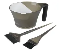 Sada pro barvení vlasů Sibel 4 ks - šedá (0089548) + dárek zdarma