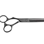 Efilační nůžky pro leváky Olivia Garden SilkCut Pro Matt Black - 6,35" (PROT6.35L) + dárek zdarma