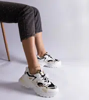 Gemre White-black Sulamita sports sneakers