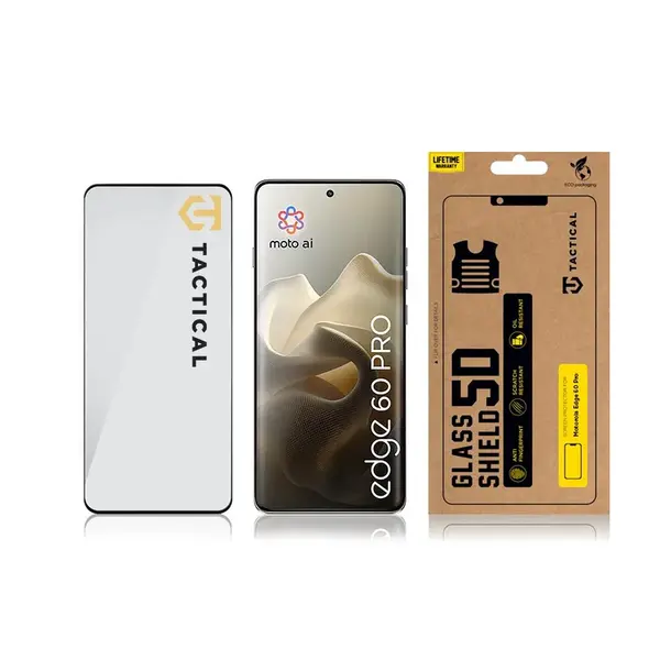 Tvrzené sklo Tactical Glass Shield 5D pro Motorola Edge 60 Pro, černá