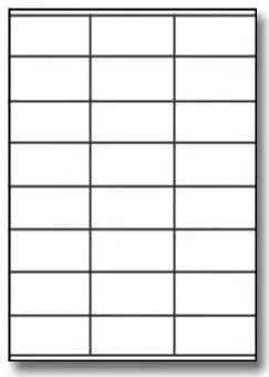 Samolepicí etikety 52,5 x 35 mm, 32 etiket, A4, 100 listů