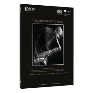 Epson Traditional Photo Paper S045051 C13S045051, 330 g/m2, A3+, 25ks, saténový, bílý, foto papír