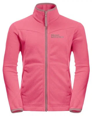 Jack Wolfskin Sandpiper K 164, pink lemonade Dětská bunda na zip