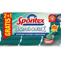 Spontex Scrub&Flex houbička 2+1 ks