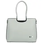 Dámská kabelka do ruky světle šedá - Delami Bella Rosa