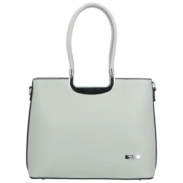 Dámská kabelka do ruky světle šedá - Delami Bella Rosa