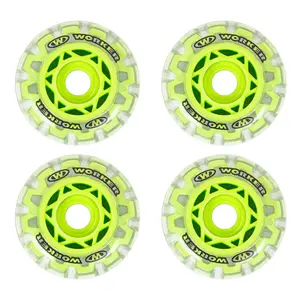 Náhradní kolečka na kolečkové brusle WORKER TriGo Skate 64mm zelená
