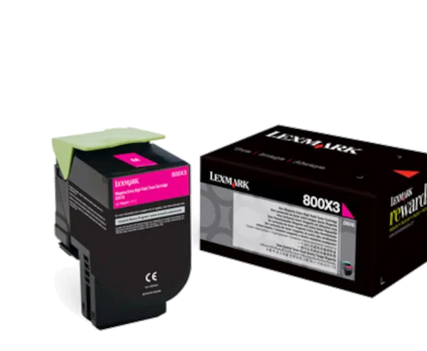 Lexmark 80C0X30 purpurový (magenta) originální toner