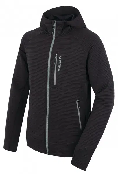 Husky Anara M XXXL, black Pánská mikina s kapucí
