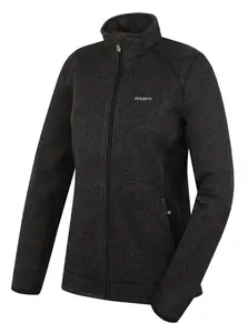 Husky Alan L XXL, black Dámský fleecový svetr na zip
