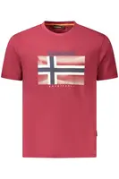 Červené tričko s krátkým rukávem Napapijri