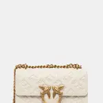 Kožená kabelka Pinko béžová barva, 100074 A1YB