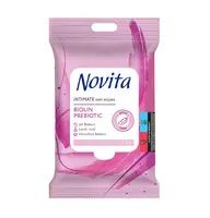 Novita Biolin Prebiotic Vlhčené ubrousky na intimní hygienu 15 ks