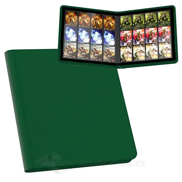 Album Ultimate Guard 12-Pocket QuadRow ZipFolio XenoSkin Green