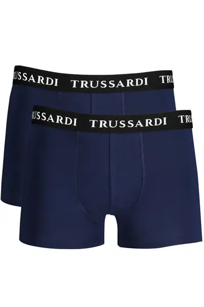 TRUSSARDI MEN'S BLUE BOXER
