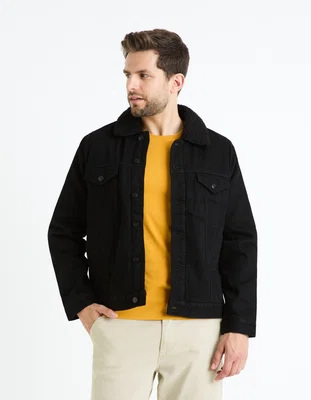 Celio Džínová bunda sherpa Cudensherp - Pánské