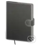 Zápisník Flip M linkovaný šedo/šedý