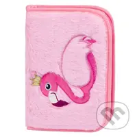 Školní penál klasik Baagl Plameňák (dvě chlopně)