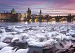 Prague, Swans - puzzle z kategorie Města a stavby