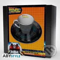 Back to the Future Hrnček s podšálkou 300 ml - DeLorean