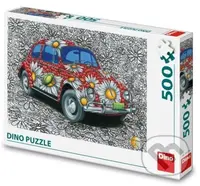 Puzzle 500 VW Brouk malovaný - puzzle z kategorie Auto-moto