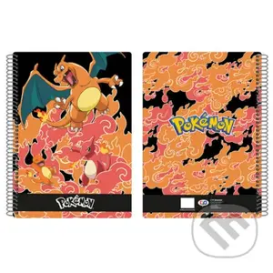 Pokémon A4 blok krúžkový Charmander