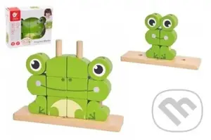Skládanka Žába - dřevo (17 ks v krabici) - hra z kategorie Stavebnice