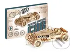 Retro závodní auto (Dřevěné 3D puzzle) - puzzle z kategorie 3D puzzle
