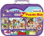 Schleich Horse club 4v1 (Puzzle v plechovém kufříku) - puzzle z kategorie 60 - 300 dílků