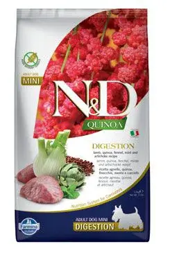 N&D Quinoa Dog Digestion Lamb & Fennel Mini 2,5kg