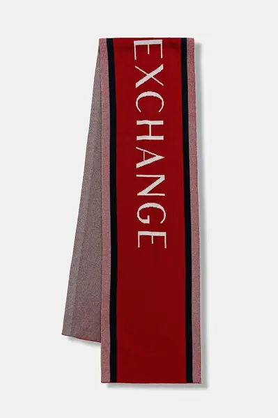 Šála s přídavkem vlny Armani Exchange červená barva, XM001552 AF13776