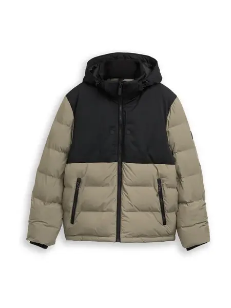 TOM TAILOR Zimná bunda  olivová / čierna