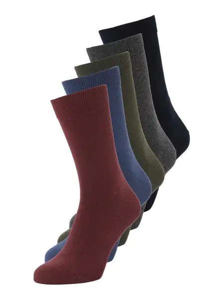 BJÖRN BORG Ponožky  modrá / sivá melírovaná / olivová / červená / čierna