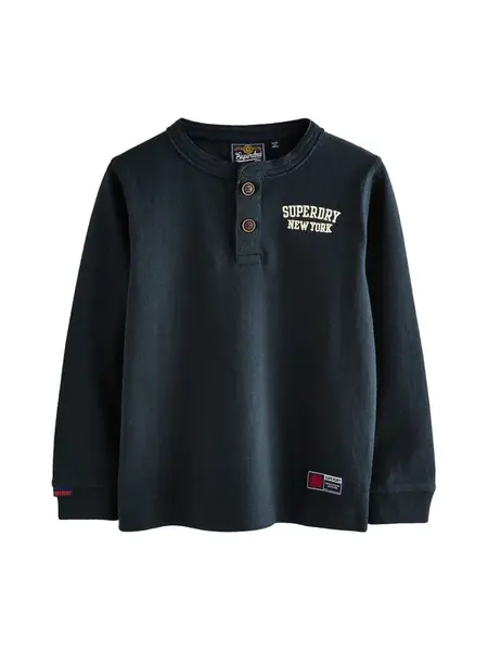 Superdry & Co Tričko  námornícka modrá / biela