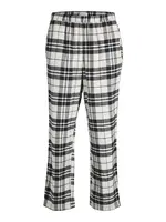 JACK & JONES Pyžamové nohavice  béžová / čierna
