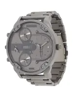 DIESEL Analógové hodinky 'Mr. Daddy'  striebornosivá