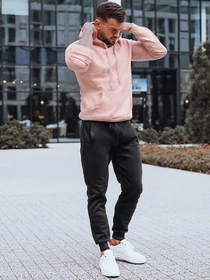 Pánský teplákový souprav Barva růžovo-černá DSTREET