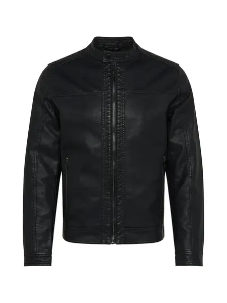 JACK & JONES Prechodná bunda 'JJWarner'  čierna