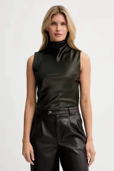 Halenka Nanushka dámská, zelená barva, hladká, NW25PFTP02169