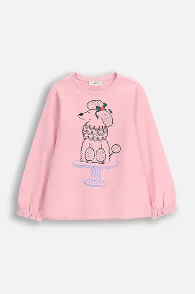 Dětské bavlněné tričko s dlouhým rukávem Coccodrillo