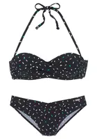 BUFFALO Bikiny  svetložltá / fialová / svetlooranžová / čierna