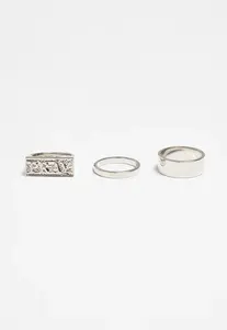 Sada prstenů Pray - stříbrné barvy