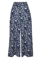 LASCANA Nohavice  tmavomodrá / čierna / biela