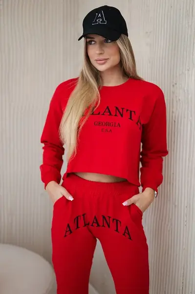 Sada s červeným potiskem Atlanta