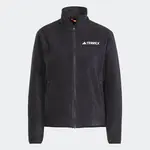 ADIDAS TERREX Funkčná flisová bunda 'Essentials'  čierna / biela