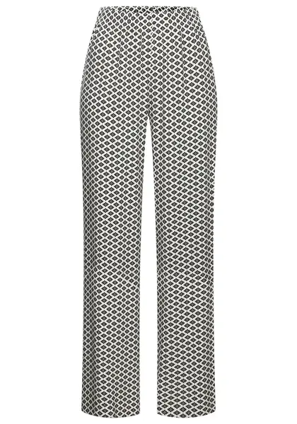 LASCANA Pyžamové nohavice  čierna / biela