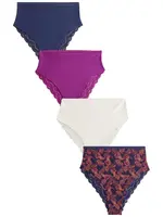 Next Nohavičky  námornícka modrá / žltá / orchideová / biela