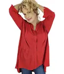 Pri Elegant oversize Brocade tunic shirt with longer back NEVADA