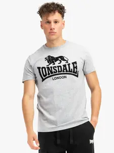 LONSDALE Tričko  sivá / čierna